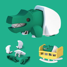 【HALFTOYS】 3D動物寶寶 鱷魚寶寶CROCODILE BABY